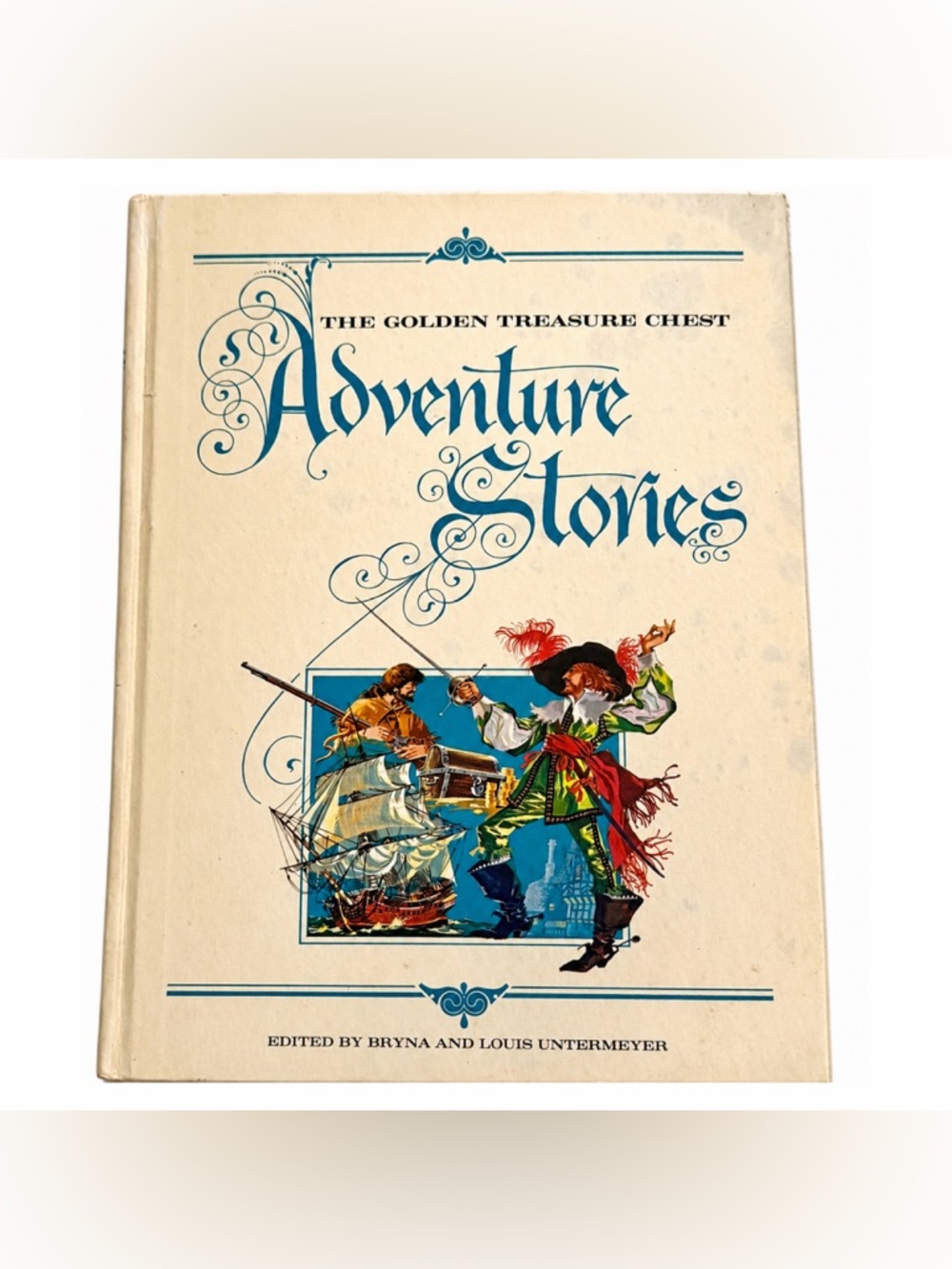 Vintage 1968 Golden Press Adventure Stories Hardcover Golden Treasure Chest Book